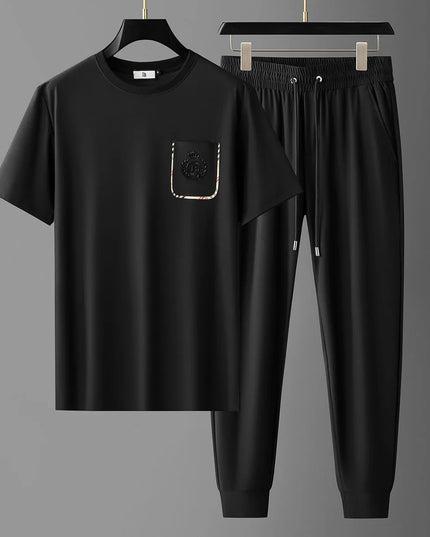 Men's 2-Piece T-Shirt and Drawstring Sweatpants Set