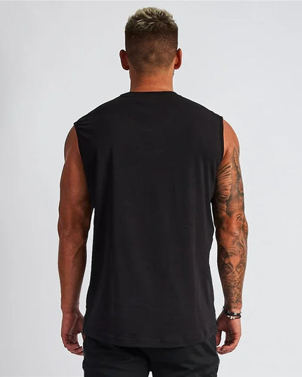 Men's V-Neck Cotton Tank Tops - Breathable & Comfortable