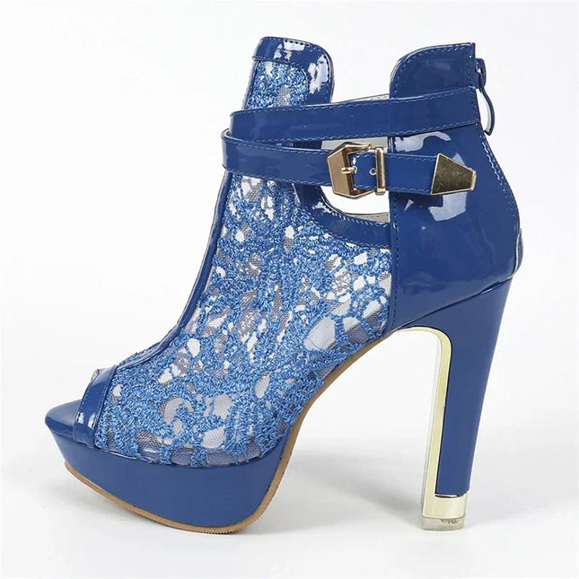 Women's Mesh Stiletto High Heels