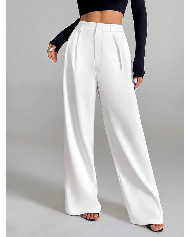 High-Waisted Straight-Leg and Wide-Leg Pants for Women