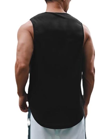 Men's Sleeveless Gym Tank Tops - Quick Dry Mesh, Loose Fit