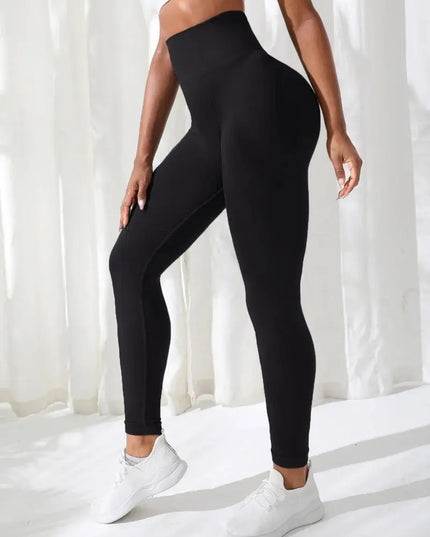 Women's Seamless High-Waist Stretch Fitness Leggings