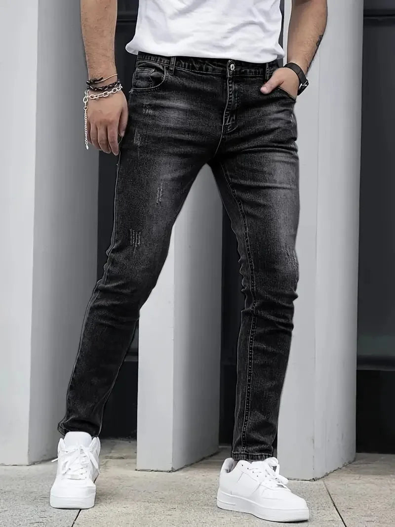 Men's Vintage Casual Stretch Denim Jeans