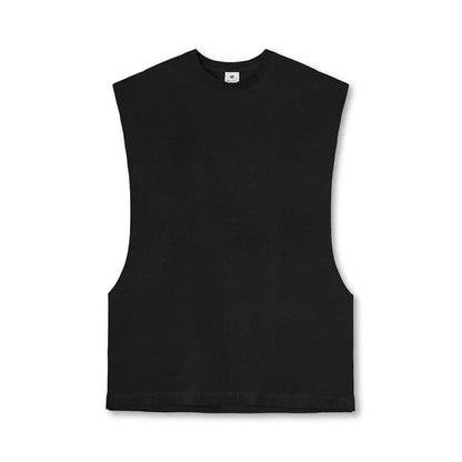Men's Open Side Cut-Off Vest - Gym Tank Top for Men