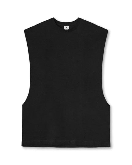 Men's Open Side Cut-Off Vest - Gym Tank Top for Men