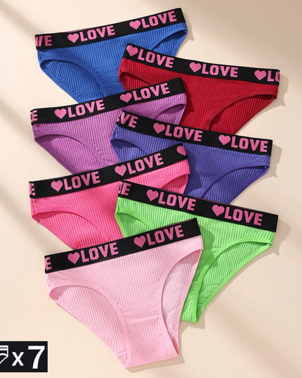 7-Pack of Women's Low-Waisted Underwear