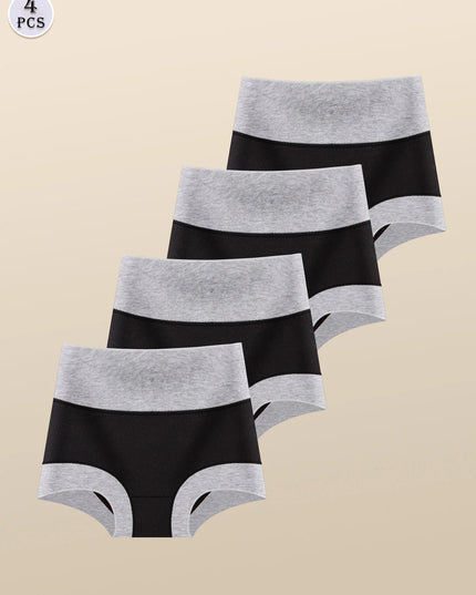 Women's Knitted 4-Piece Underwear Panties Set