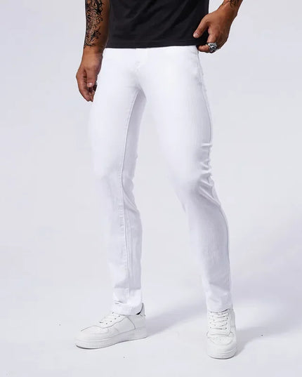 Men's Slim Fit Stretch Denim Jeans – Casual Straight-Leg Slim Fit