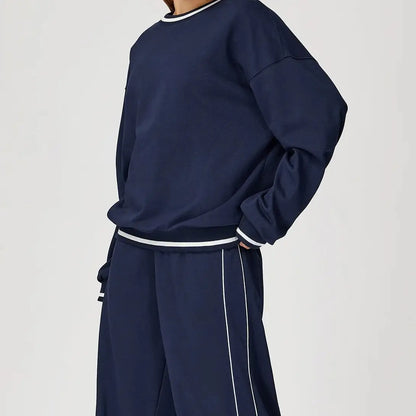 Women's Two-Piece Sweater and Sweatpants/Shorts Set