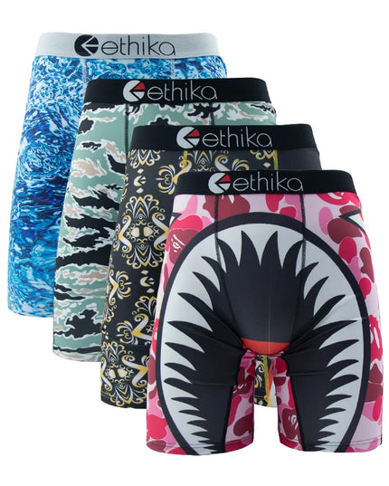 ETHIKA Men's 3-Piece Hipster Underwear Set – Comfortable & Stylish Men's Briefs Pack