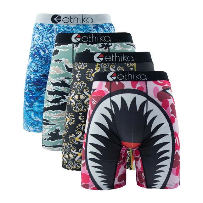 ETHIKA Men's 3-Piece Hipster Underwear Set – Comfortable & Stylish Men's Briefs Pack