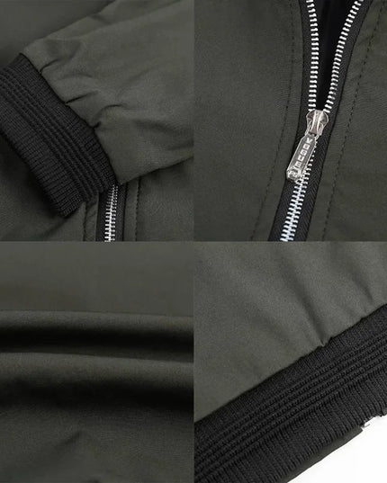 Men's Casual Fit Bomber Jacket - Various Colors
