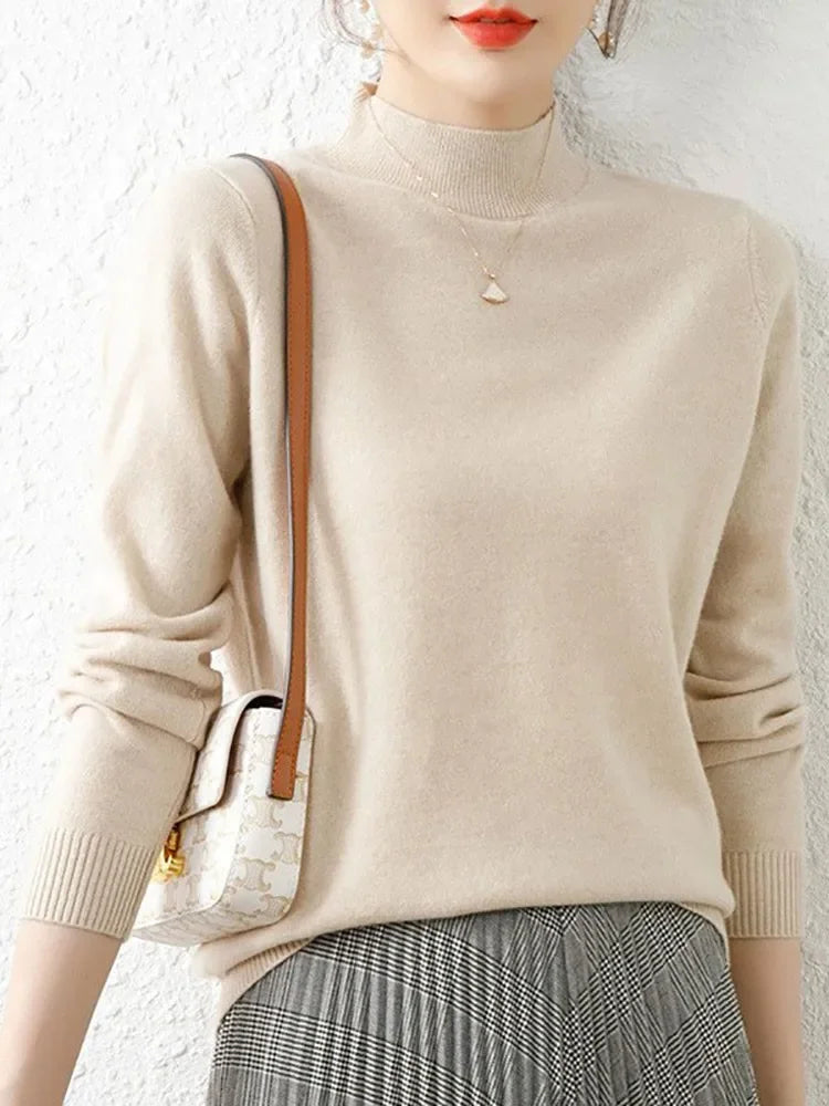 Women's Slim Fit Turtleneck Sweater