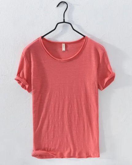Men's Lightweight Cotton Slim-Fit T-Shirt - Breathable and Comfortable Tee