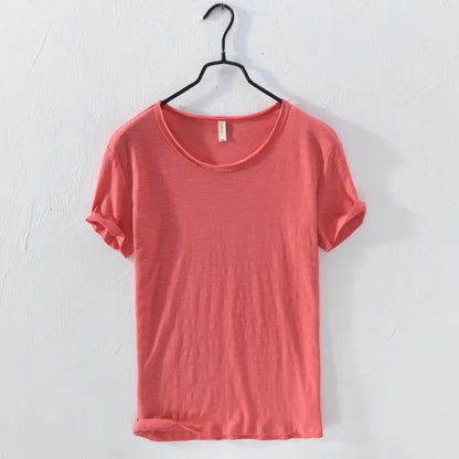 Men's Lightweight Cotton Slim-Fit T-Shirt - Breathable and Comfortable Tee