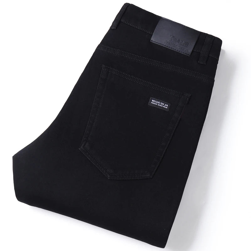 Men's Classic Stretch Slim Fit Straight Leg Denim Jeans