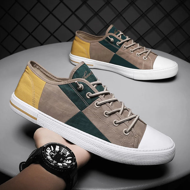Men's Multicolor Casual Canvas Sneakers