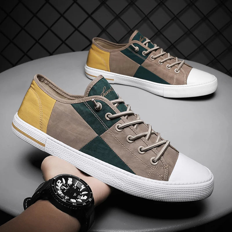Men's Multicolor Casual Canvas Sneakers