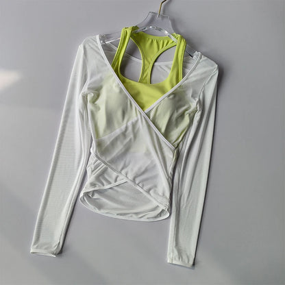 Women's Quick-Dry Mesh Two Piece Yoga Set
