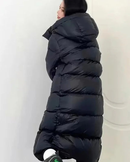 Women's Hooded Puffer Jacket – Cotton Padded, Insulated, Warm Coat for Women