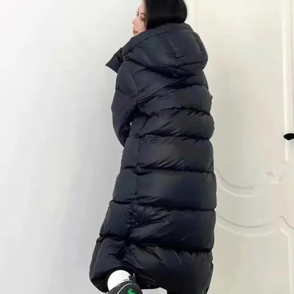 Women's Hooded Puffer Jacket – Cotton Padded, Insulated, Warm Coat for Women