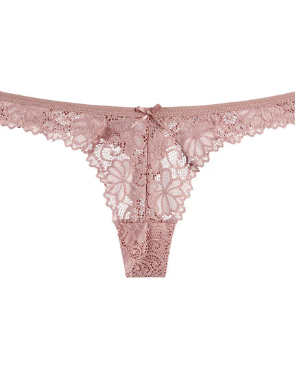 5-Piece Set of Women's Transparent G-String Thongs - Various Color Set