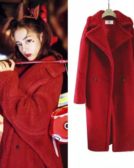 Women's Faux Fur Coat - Long, Thick, Warm, Elegant Winter Coat for Women