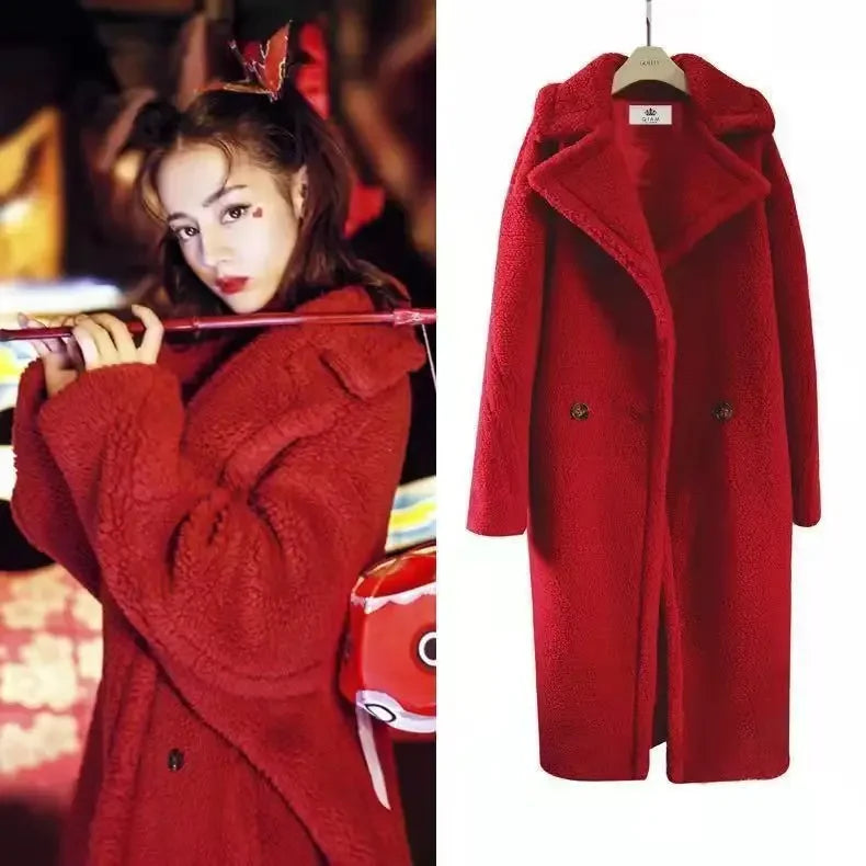 Women's Faux Fur Coat - Long, Thick, Warm, Elegant Winter Coat for Women