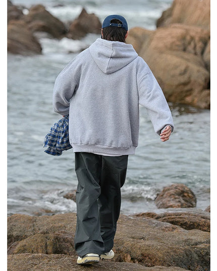 Men's Oversized Hoodie - Loose Fit Hooded Sweatshirt for Men