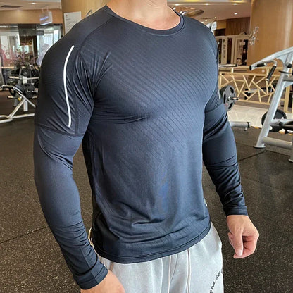 Men's Quick-Drying, Breathable Compression Gym Sweater