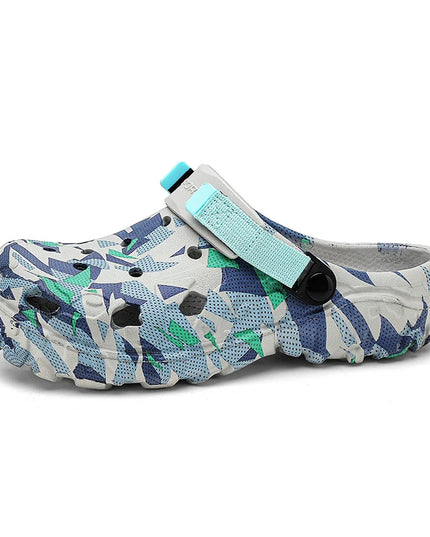 Men's Outdoor Casual Flat Platform Clogs