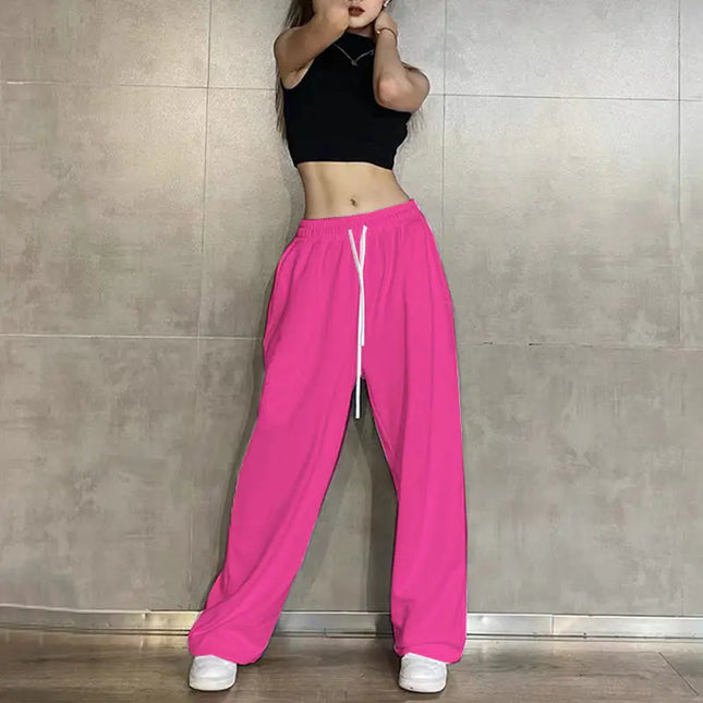 Women's Loose Fit Sweatpants with Drawstring & Elastic Waist