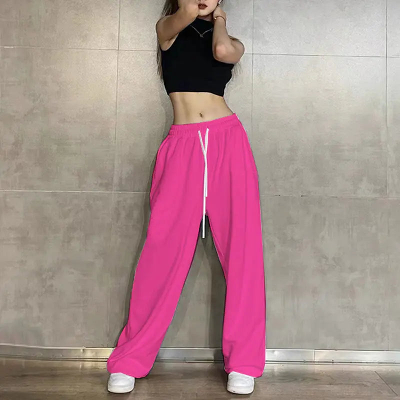 Women's Loose Fit Sweatpants with Drawstring & Elastic Waist