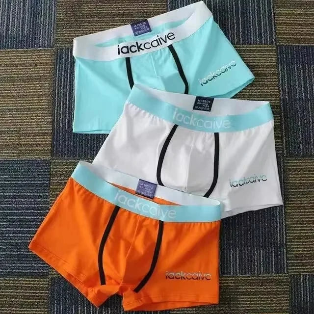 3-Pack Men's Cotton Boxer Briefs - Breathable & Comfortable - Mixed Colors