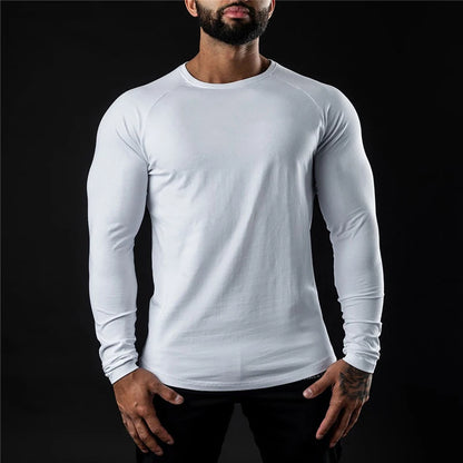 Men's Compression Cotton Long Sleeve Sports Sweater