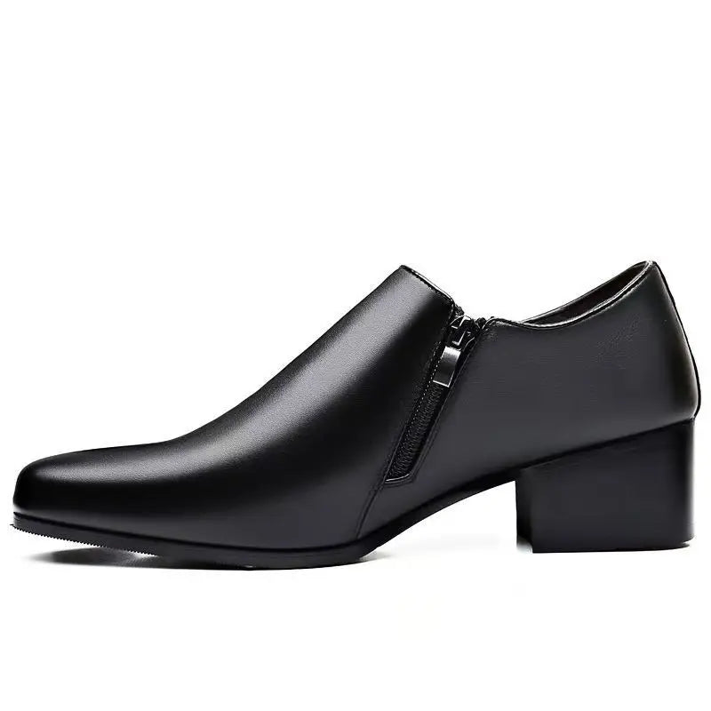 Men's Genuine Leather Dress Shoes – Pointed Toe Leather Shoes for Men