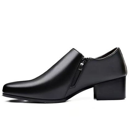 Men's Genuine Leather Dress Shoes – Pointed Toe Leather Shoes for Men