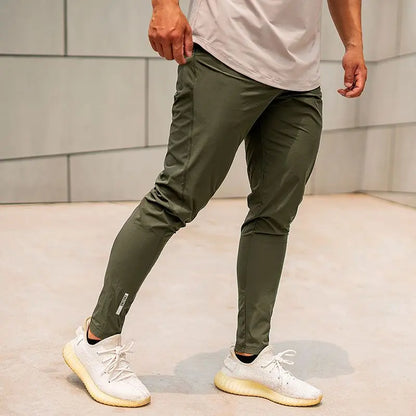Men's Breathable Slim Ice Silk Sweatpants – Thin Sports Athletic Joggers for Men