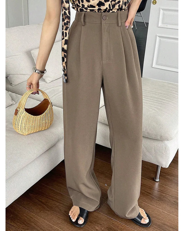 High-Waisted Straight-Leg and Wide-Leg Pants for Women