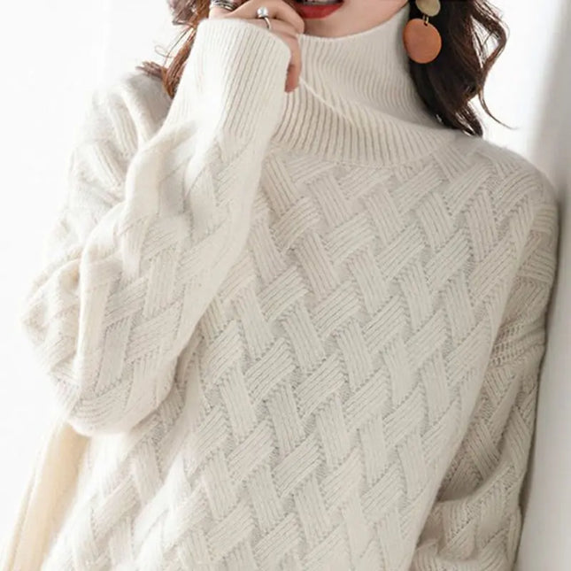 Women's Oversized Thick Turtleneck Sweater