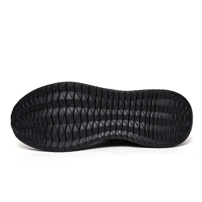 Men’s Breathable Mesh Casual Sneakers – Lightweight Lace-up Athletic Shoes