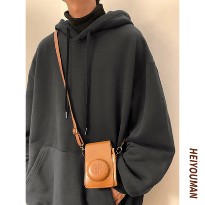 Men's Oversized Hoodie - Loose Fit Hooded Sweatshirt for Men