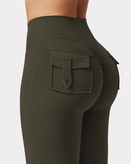 Women's High-Stretch Wide Leg Flares Pants - Various Colors