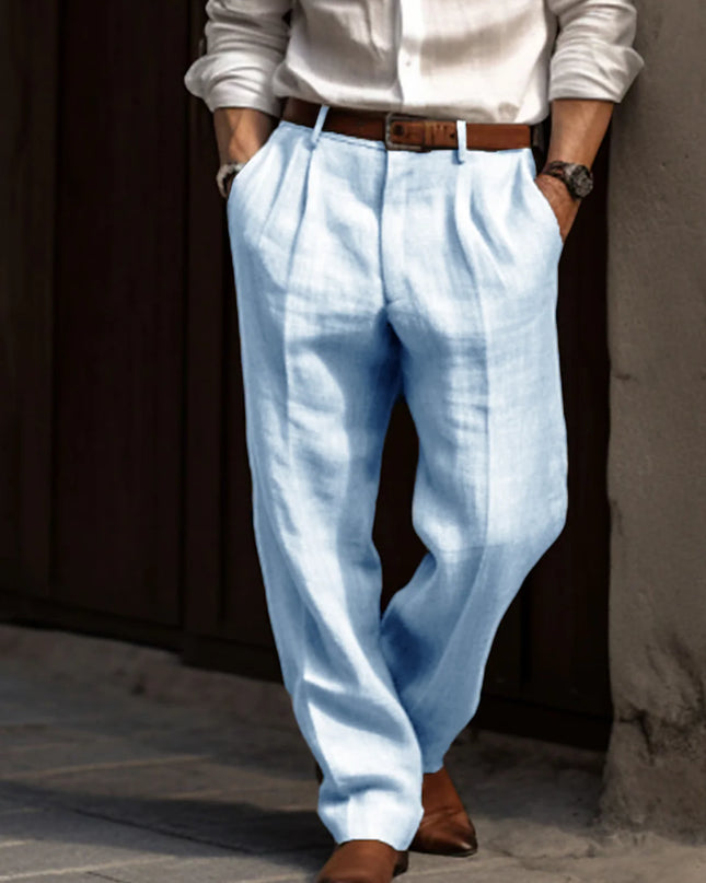Men's Straight Pants Casual Loose Pants