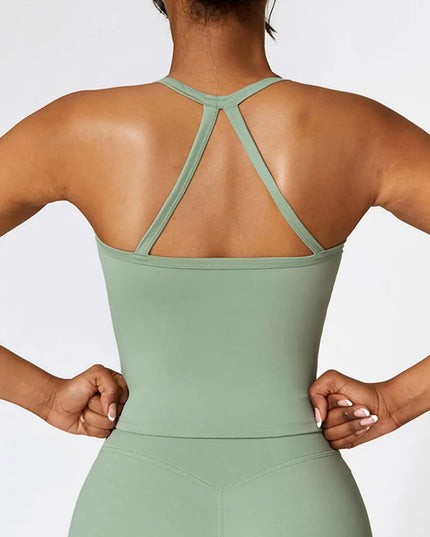 Women's Breathable Cross-Back Push-Up Vest