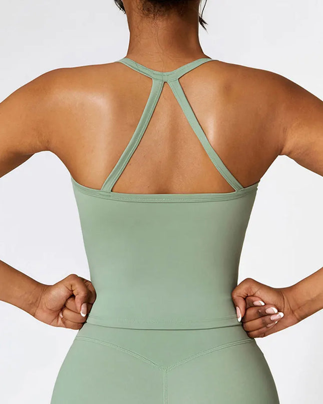 Women's Breathable Cross-Back Push-Up Vest