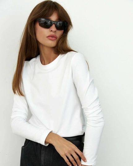 Losee Fit Long Sleeve Cotton Sweater for Women - Various Colors
