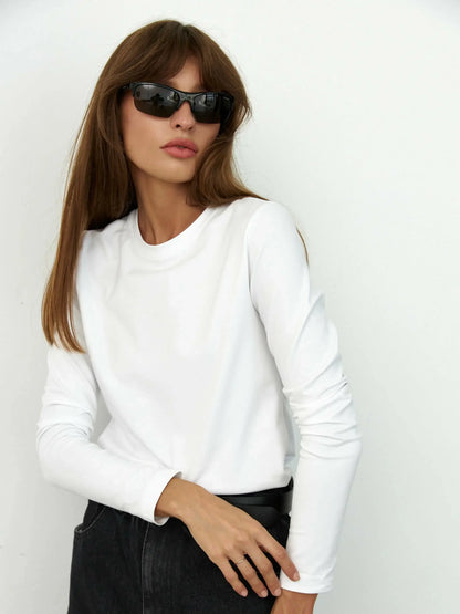 Losee Fit Long Sleeve Cotton Sweater for Women - Various Colors