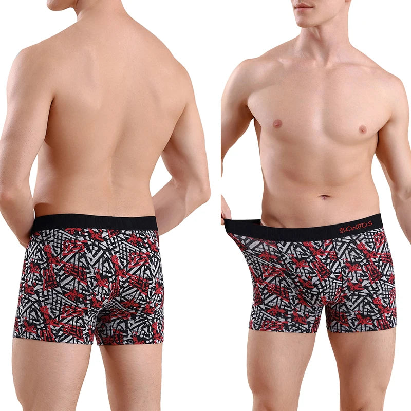 5-Pack Men’s Camouflage Cotton Boxer Briefs – Comfortable Trunks Underwear for Men