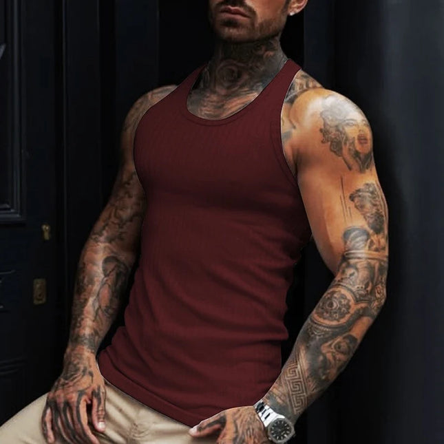Men's Slim Ribbed Tank Top